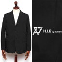 ソリード SOLIDO 【セットアップあり】 H.I.P. by SOLIDO NYLON COTTON TYPEWRITER JACKET/ ブラック hsl22s0491-bl 100