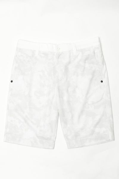 BRIEFING GOLF ブリーフィングゴルフ 【CRUISE COLLECTION】TIE DYE CAMO SHORT PANTS CR カモフラ柄ストレッチショーツホワイト bbg221m68-w 100 返品不可