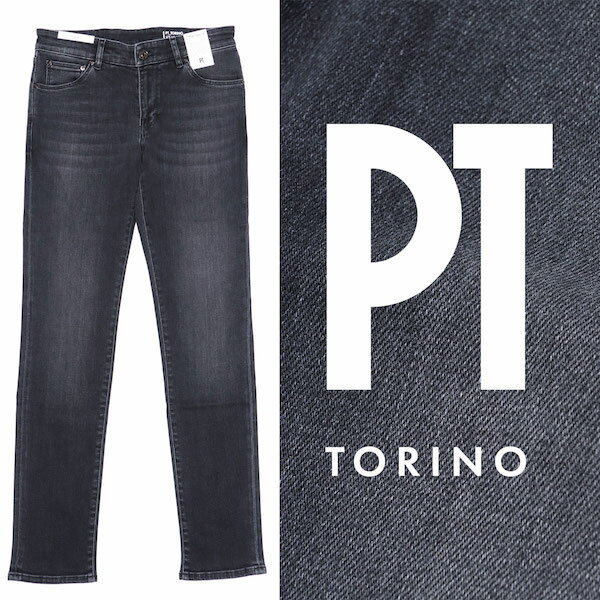 樂天商城 - 【30%OFF】ピーティートリノ PT TORINO SWING / SUPERSLIM FIT コットン ポリエステル ストレッチ ウォッシュド ブラック デニムパンツ swingca47【返品不可】 100