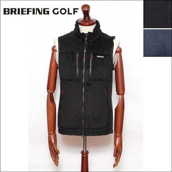 ブリーフィングゴルフ BRIEFING GOLF FLEECE VEST フリース ジップアップ ベスト brg223m47 100