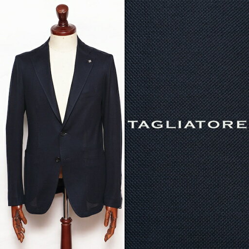 タリアトーレ TAGLIATORE DAKAR 650002 コットン メッシュ ジャージ 2B ジャケット ネイビー dak650002-na 100 タリアトーレ TAGLIATORE DAKAR 650002 コットン メッシュ ジャージ 2B ジャケット ネイビー dak650002-na 100
