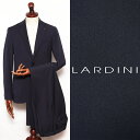 ラルディーニ LARDINI EASY WEAR テクノウール 3B ジャケット ドローコードパンツ トラベル セットアップ スーツ / ネイビー 8091aq702-na 100