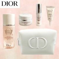 ディオール　Dior 化粧水　クリーム　美容液　アイクリーム4点+ホワイトポーチ　プレゼント　ギフトセット「大切な人への素敵なプレゼント」