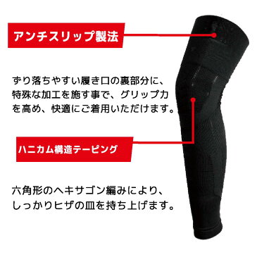 ★メール便送料無料★健脚ロングサポーター(2枚入) むくみ 血流 サポーター 疲労軽減 スポーツ ふくらはぎ 足 脚 ロング