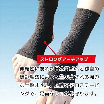 ★メール便送料無料★健脚足首サポーター(1枚入) むくみ 血流 サポーター 疲労軽減 ビジネス スポーツ ふくらはぎ 足 脚 サポーター 足首