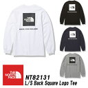 ザ・ノースフェイス/THE NORTH FACEロングスリーブ バック スクエア ロゴ ティー Tシャツ「NT82131」日本正規代理店…