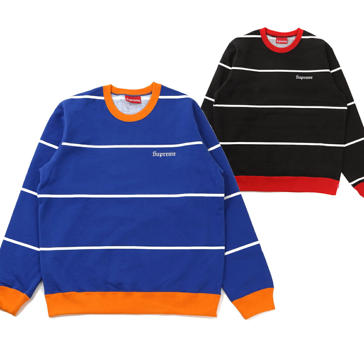 SUPREME シュプリーム STRIPED CREWNECKアメリカ正規直営店買付分【あす楽対応_関東】