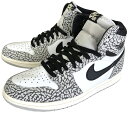 AIR JORDAN 1 RETRO HIGH OG ナイキ エアジョーダン1 レザー ブラック/ホワイト/グレーカラー「DZ5485-052」★サイズ交換片道無料★