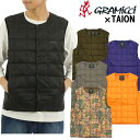 ★定価から25%オフセール★グラミチxタイオン インナーダウンベストINNER DOWN VEST2023年秋冬モデル 品番「G3FU-J100-TG」サイズ交換片道送料無料!