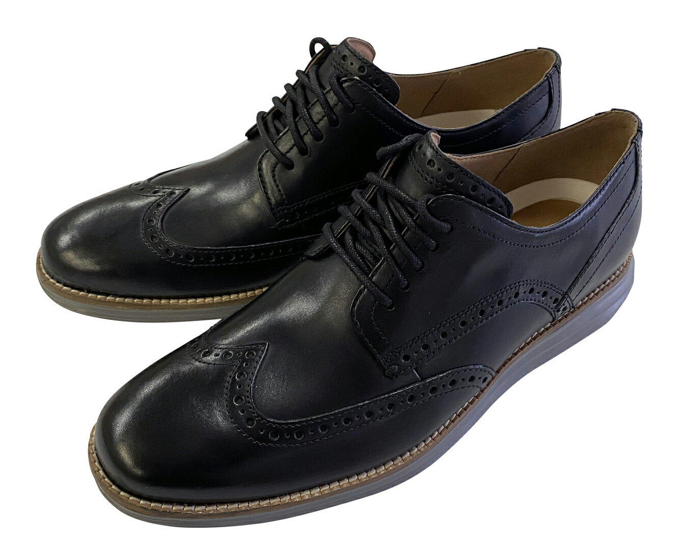 COLE HAAN 「コールハーン」ORIGINAL SHORT WINGTIP OXFORD「オリジナルグラウンド ウィング オックスフォード」「C26470」BLACK/IRONSTONEカラー 海外並行輸入正規品★サイズ交換片道無料★【あす楽対応_関東】