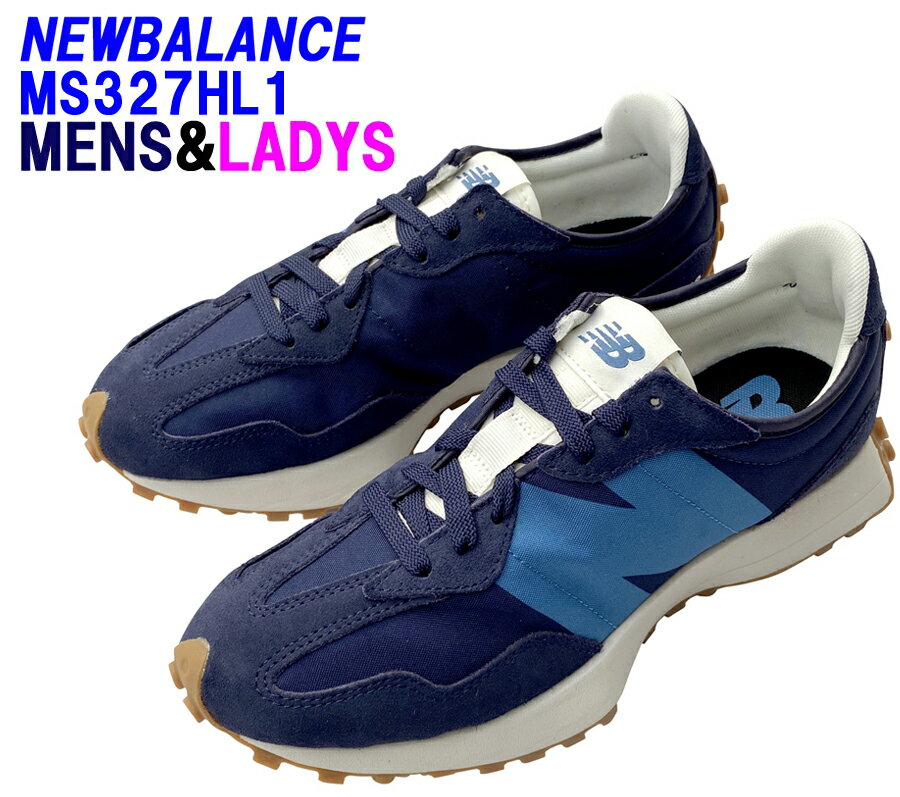 NEW BALANCE「ニューバランス」newbalanceメンズ＆レディースサイズ！MS327HL1 ネイビー/ブルーカラー Dワイズ　海外並行輸入正規品★サイズ交換片道無料★【あす楽対応_関東】