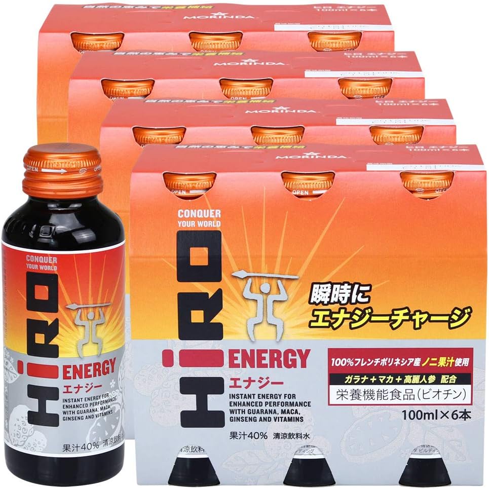 Rakuten - ヒロ エナジー（機能性飲料）100ml 1ケース24本セット タヒチアンノニ モリンダ ニューエイジ パートナーコ