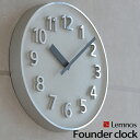 掛け時計 Lemnos レムノス Founder Clock ファウンダークロック KK15-08 日本製 北欧 おしゃれ かわいい シンプル 人気 おすすめ 壁掛け 壁掛け時計 掛時計 時計 クロック 小池和也 楽天 240147