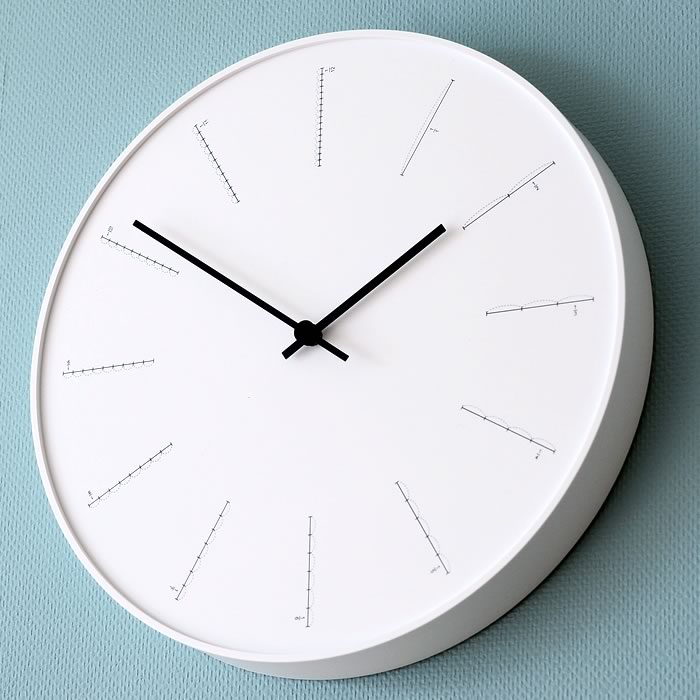 レムノス ディバイド 掛け時計 nendo 佐藤オオキ lemnos divide NL-17-01 デザイン インテリア シンプル かわいい 引越し祝い 新築祝い ギフト 贈り物 ウォールクロック レムノス 掛時計 壁掛け時計