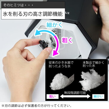 かき氷機 とろ雪Wふわふわ電動かき氷器 電動かき氷機 DTH-19 Otona 製氷カップ付き オトナ 夏 子供 おやつ 家庭用 スイーツ おしゃれ ブラック ハンディータイプ レシピ付き 台湾風かき氷 とろける