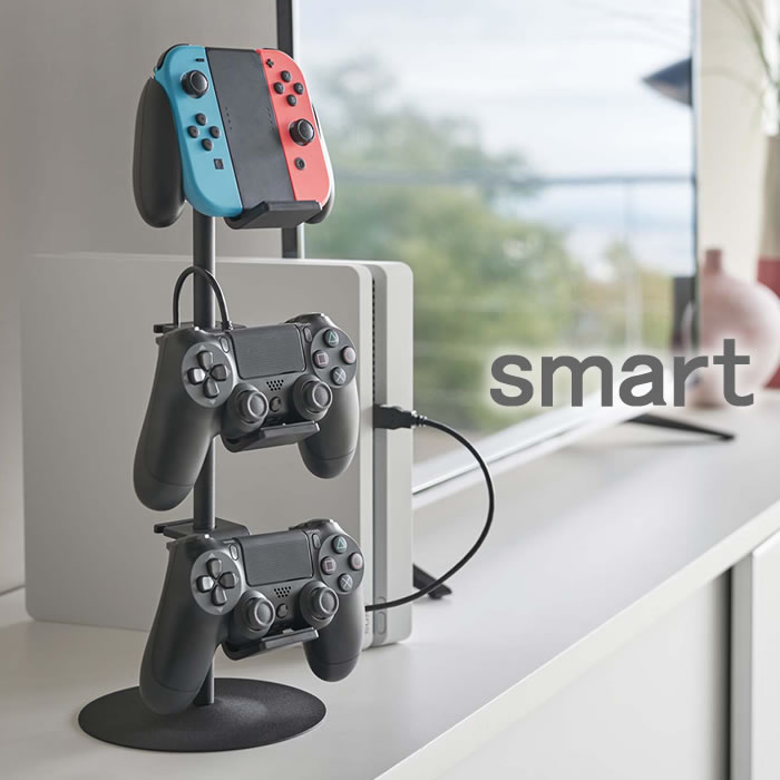 【4/25は全品ほぼP10倍 】ゲームコントローラー 収納ラック スマート smart ゲーム 収納 充電 スタンド PS4 xbox one Switch スイッチ Joy-Con ジョイコン ゲーム機 コントローラー 3DS 2DS ヘ…