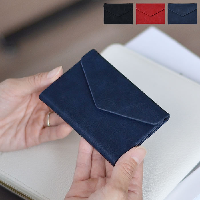 ダブルフラップカードホルダー 名刺入れ カードケース パスケース HIGHTIDE ハイタイド レザー プレゼ..