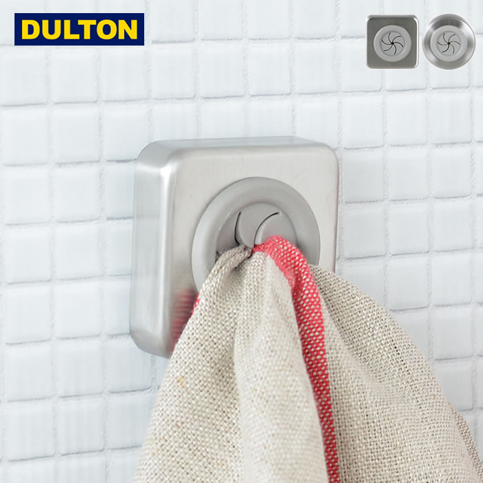 タオルホルダースクエア/ラウンド Towel holder Square/Round タオルホルダー ダルトン DULTON タオル掛け キッチン 台所 ふきん掛け 洗面台 トイレ スクエア 四角 ラウンド 丸 両面テープ シンプル バスルーム タオルクリップ