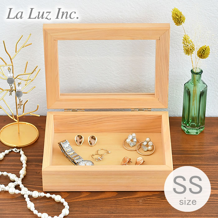 ラルース LaLuz ヒノキアクセサリーケース SS ジュエリーボックス アンティーク ジュエリーケース 木 アクセサリーケース 小さい アクセサリー 収納 ギフト ピアス プレゼント リング ネックレス ボックス おしゃれ