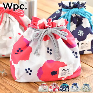【3月5日は店内ほぼ全品P10倍♪】お弁当袋 巾着 Wpc ワールドパーティー ランチ巾着 お弁当袋 おしゃれ 花柄 幼稚園 大人 レディース ランチ巾着 可愛い 北欧 女子 女性 弁当袋 子供 Wpc. Patterns かわいい 巾着袋 マチ付き 給食袋