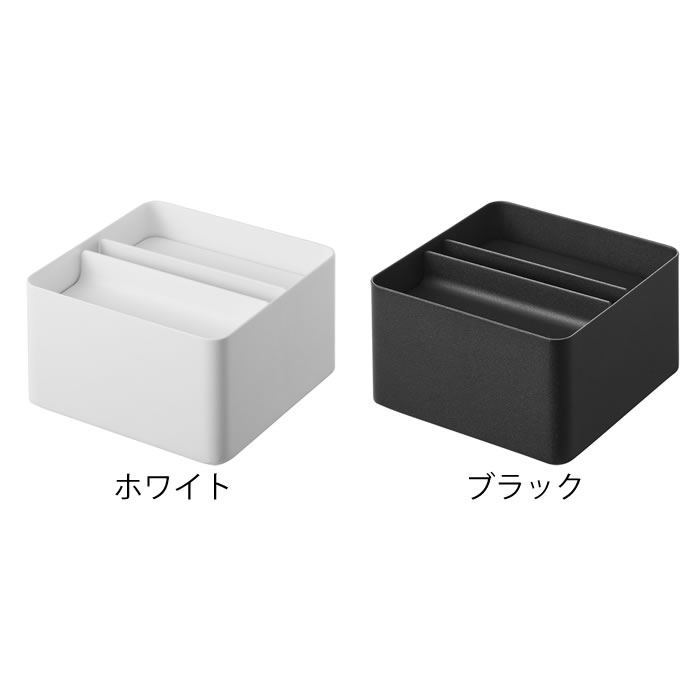 【11月25日はポイント最大10倍祭!】ティッシュケース おしゃれ 蓋付きハーフティッシュケース タワー tower ティッシュ 収納 洗面 インテリア スチール タワーシリーズ リビング 山崎実業 yamazaki ヤマジツ 6195 6196 かわいい コンパクト 白 黒 ホワイト ブラック [2]