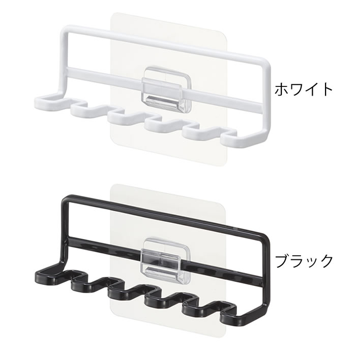 歯ブラシホルダー 吊り下げ フィルムフック 歯ブラシホルダー タワー 5連 tower to...