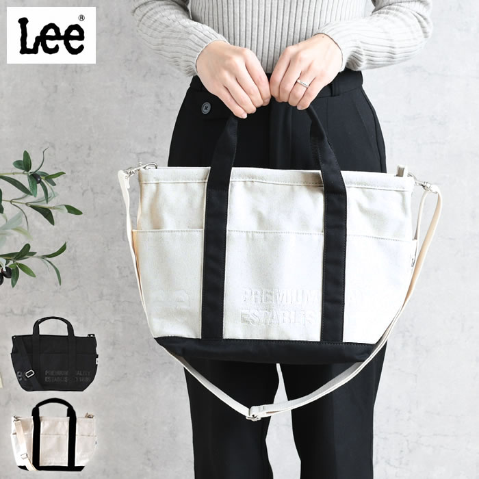 乐天商城 - トートバッグ レディース Lee リー キャンバストートバッグ humming 320-1371 ショルダー付き トート おしゃれ 2WAY仕様 シンプル 大容量 タウンユース ポケット カジュアル ショルダーバッグ 普段使い A4対応 帆布