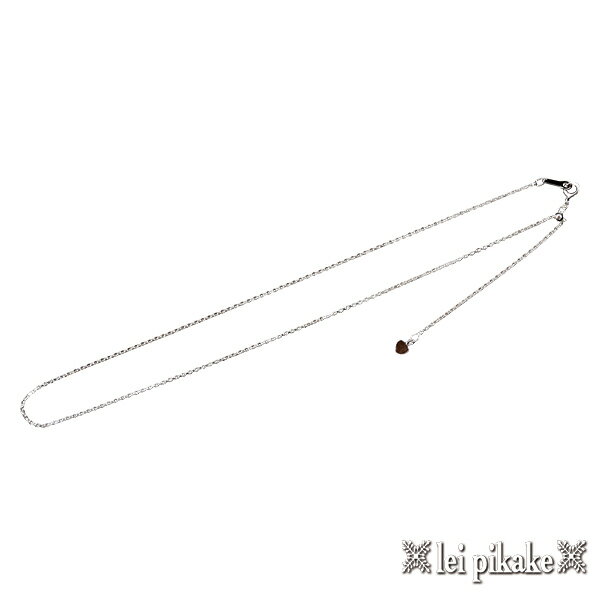 シルバー あずきチェーン 小豆 アズキチェーン アジャスター 最長45cm チェーン ハ...