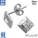 ハワイアンジュエリー ピアス シルバー925 ジルコニア ひし形 シルバー 両耳 レディース メンズ 送料無料 ラッピング無料