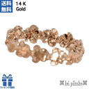 ハワイアンジュエリー リング ピンキーリング レイ ピカケ プルメリアレイリング 14K ピンクゴールド プレゼント ラッピング レディース レイピカケ かわい...