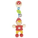 GOKI HEIMESS(ハイメス) ベビーカークリップ こびと 　ベビー カー 出産祝い 赤ちゃん おもちゃ ベビーベッド キャノピー 飾り 木のおもちゃ ソフトカラー