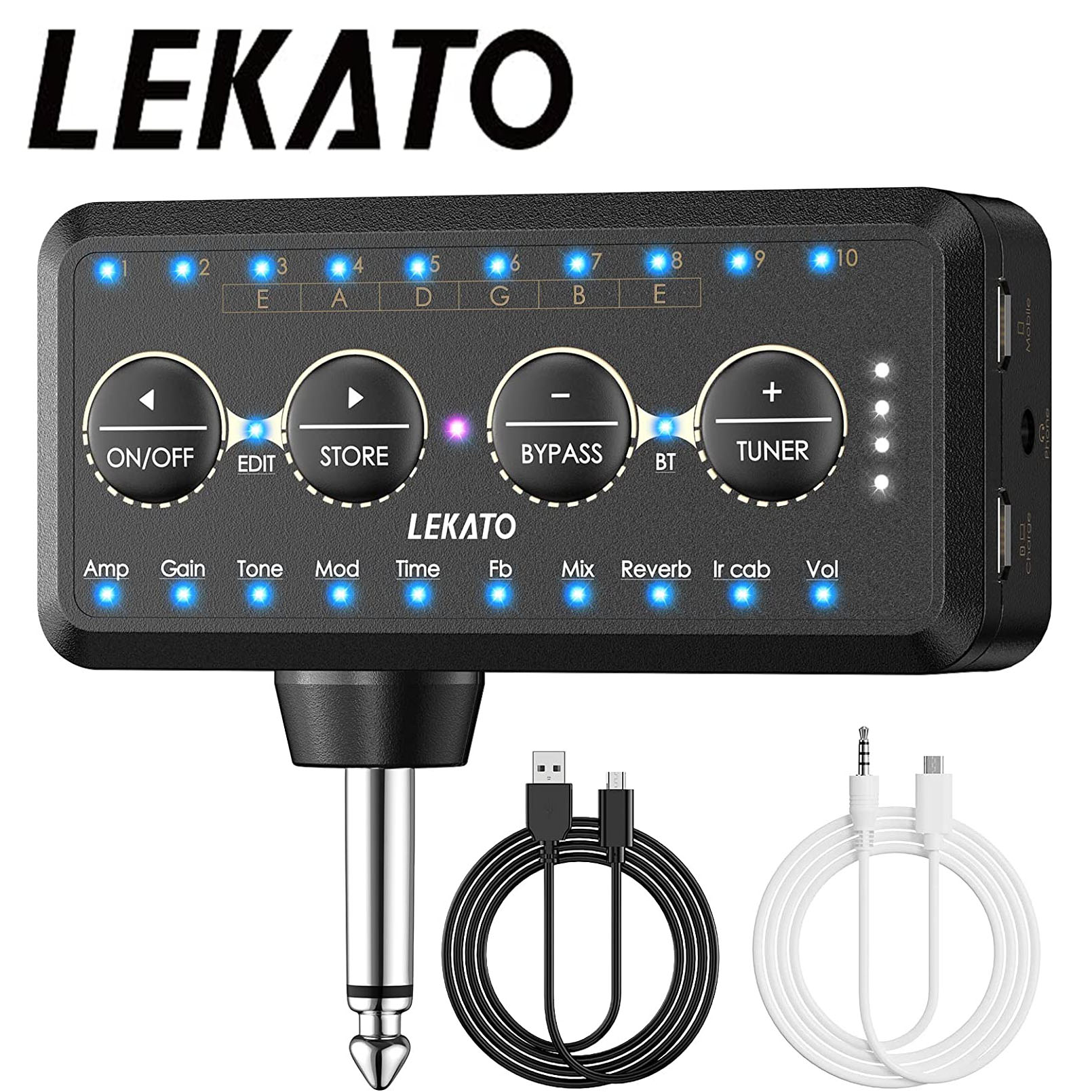 【月末!クーポンで18％オフ】1年保証 LEKATO ギターヘッドフォン アンプ ギターヘッドホンアンプ Bluetooth ミニプラ…