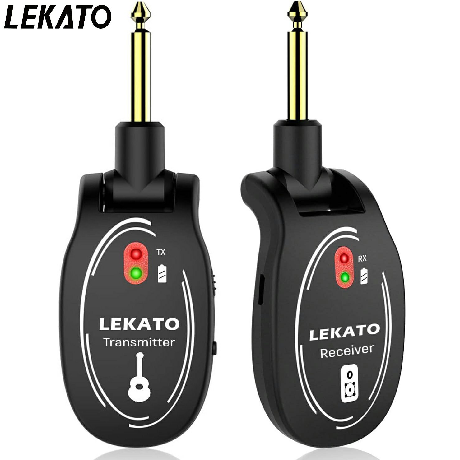 【クーポンで13%OFF】1年保証 LEKATO ワイヤレス ギター システム ワイヤレスシステム 2.4GHz オーディオ エレキギタ…