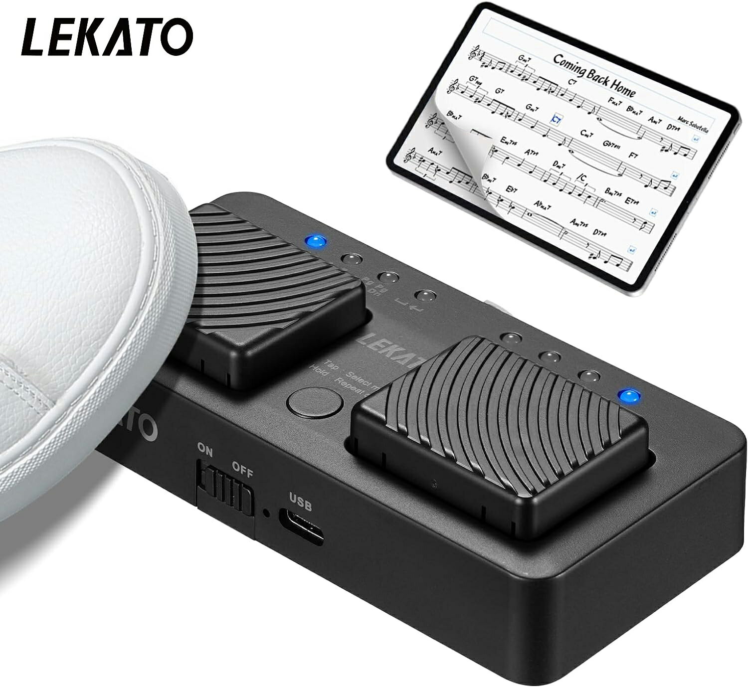 1ǯݾ LEKATO  ڡʡ ᤯ ڥ ֥å 磻쥹 ߥ ʡ ᤯ ڡʡڥ Bluetooth եåȥڥ ϥ󥺥ե꡼ եåȥå ڡ᤯ Type-C USB ż ޥ ޡȥե ipad page turner 