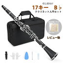 【8%OFFクーポン配布×2倍ポイント】1年保証 クラリネット 本体 17キー B♭ 管体 管楽器 練習用 初心者 入門 吹奏楽 小学生 高校生 大学生 ギフト...