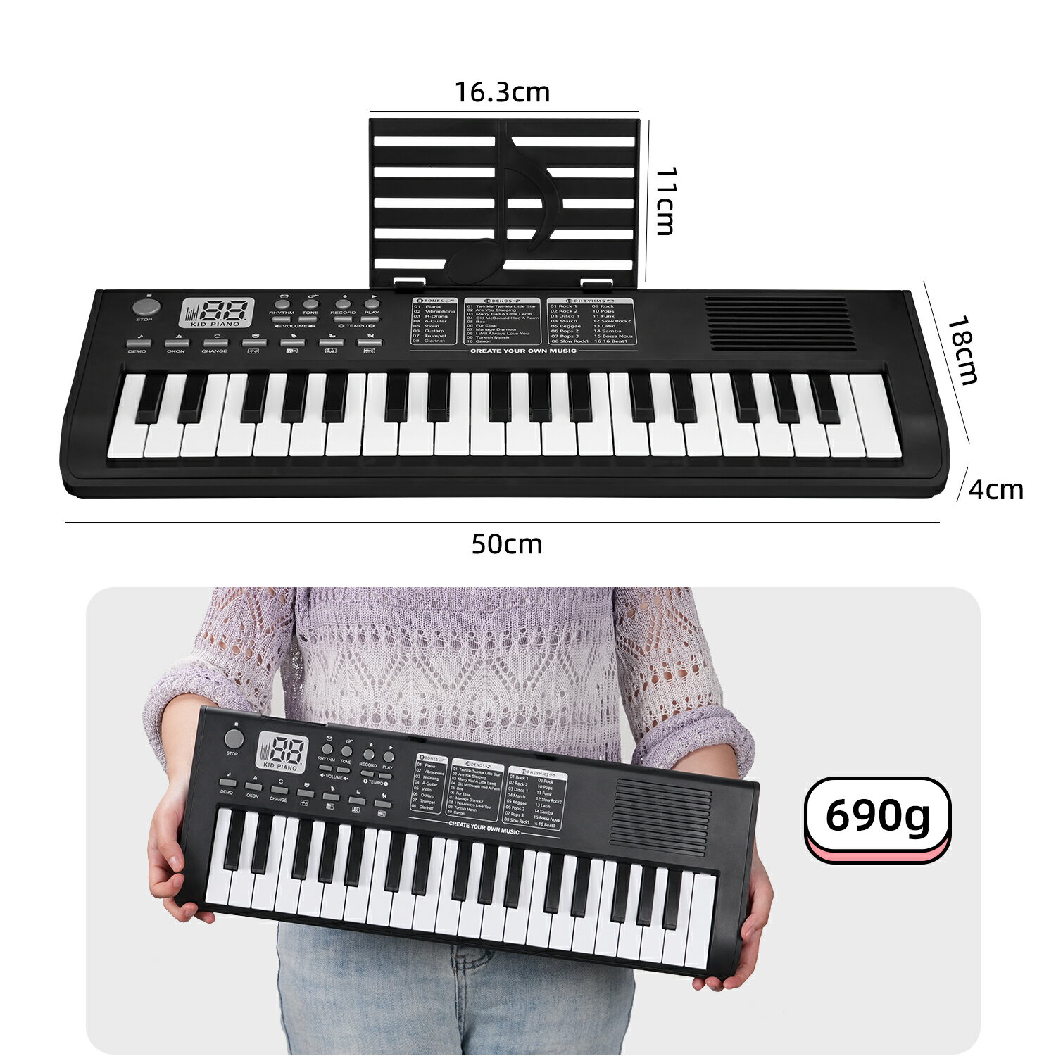 スリム電子キーボード　電子ピアノ 楽天市場】スリム 机（電子ピアノ｜ピアノ・キーボード）：楽器・音響