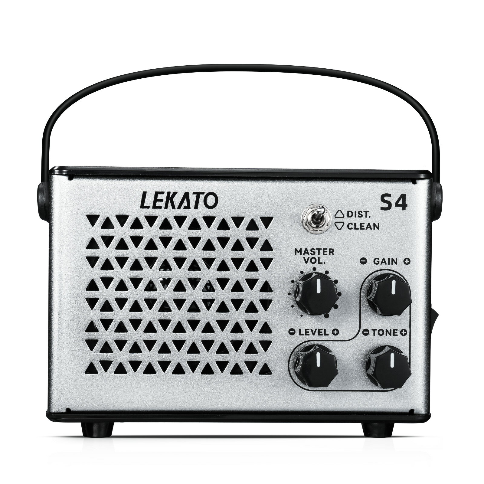 LEKATO ミニ ギターアンプ エレキギター アンプ ギター スピーカー ワイヤレス ベース Bluetooth 5.0 AUX 10W 3.5mm ヘッドホンジャック ブルートゥース 無線 USB 充電式 mini 小型 自宅 ライブ 練習用 スマホ 説明書 アコギ用 (S4)