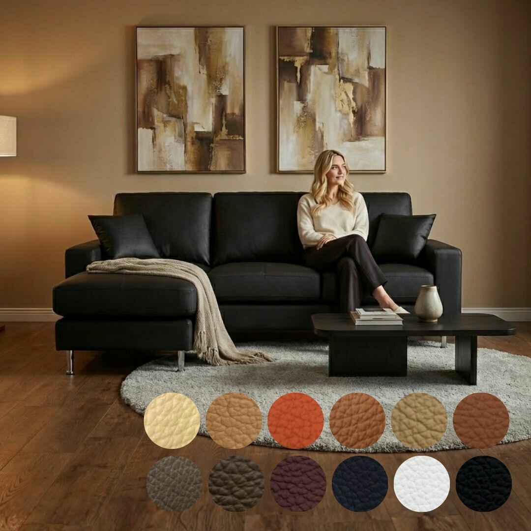 ソファー ソファ 本革 カウチソファ 3人掛け ローバックソファ L字 コーナーソファ コンパクトソファ 3シート 革 レザー ポケットコイル シンプル モダン【Valencia-C リラックス バレンシア 幅198cm 本革 半革 厚革1.5mm厚 LELAX】