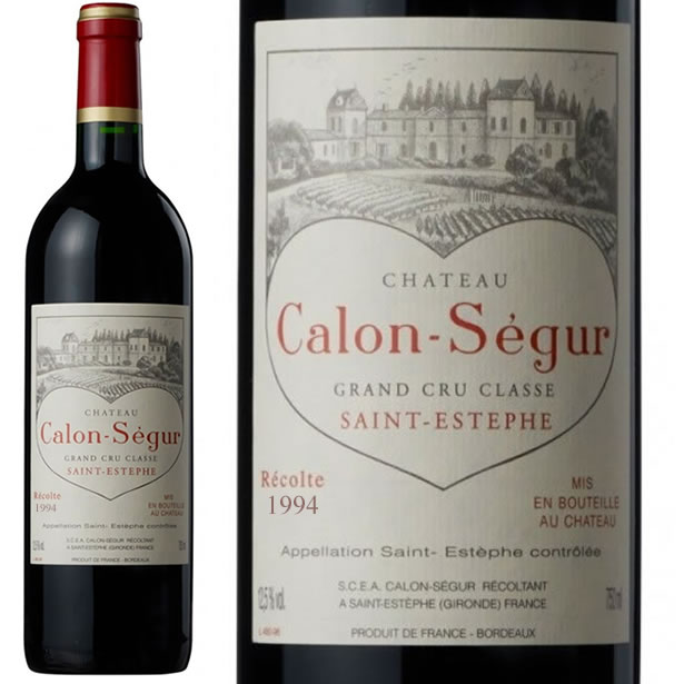 1994 シャトー カロン セギュール 赤ワイン 辛口 フルボディ 750ml Ch Calon Segur カロンセギュール ハート