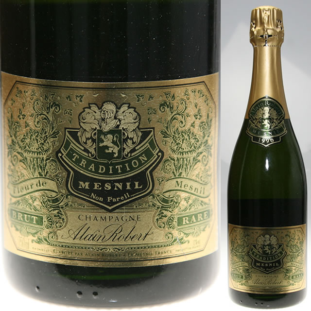 1990 アラン ロベール メニル トラディション シャンパン 辛口 白 750ml Alain Robert　Mesnil Tradition