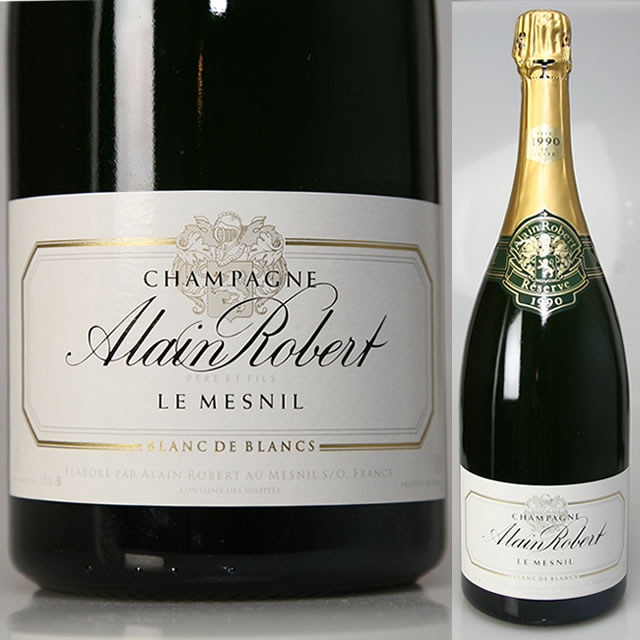 1986 マグナム アラン ロベール メニル レゼルヴ アウトレット ラベル 汚れ シャンパン 辛口 白 1500ml Alain Robert Mesnil Reserve