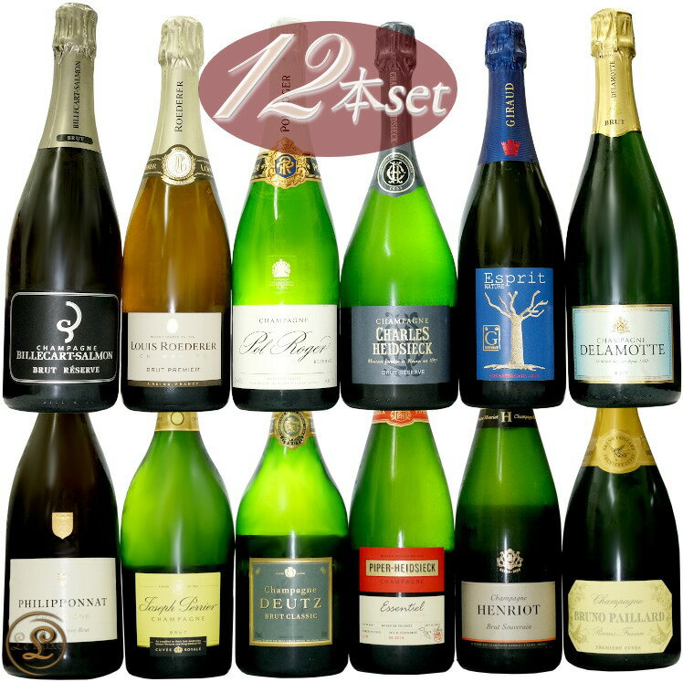 シャンパーニュ メゾン 12本セット champagne 家飲み 飲み比べ