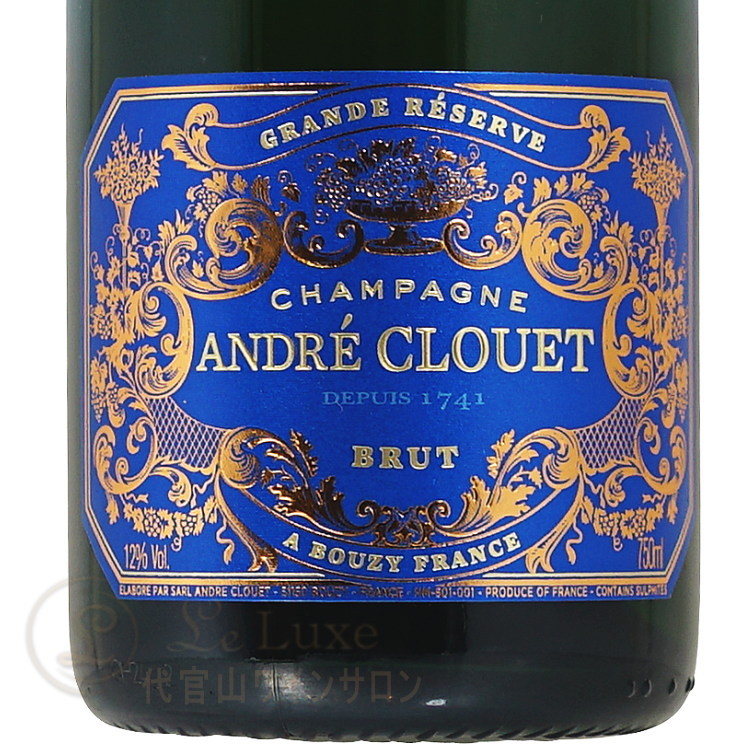 NV グラン レゼルヴ アンドレ クルエ 正規品 シャンパン 泡 白 750ml Andre Clouet Grande Reserve leluxe-10005160 代官山ワインサロン Le・Luxe サンプル画像2