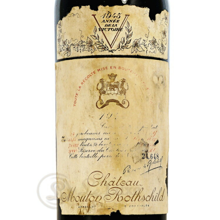 1945 ����ȡ� �ࡼ�ȥ� �����ȥ���� �֥磻�� �ե�ܥǥ� 750ml Chateau Mouton Rothschild