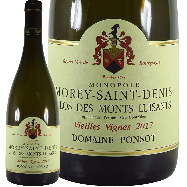 2018  T hj N f  CU u BG[j B[j |\ Ki C h 750ml Domaine Ponsot Morey Saint Denis 1er Cru Clos des Monts Luisants Blanc Vieilles Vignes