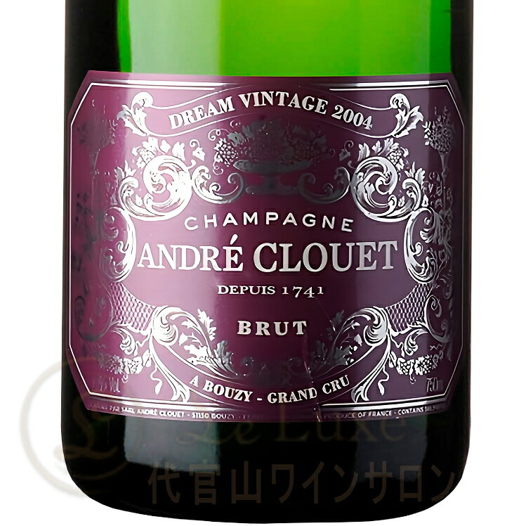 2004 ドリーム ヴィンテージ アンドレ クルエ 正規品 シャンパン 白 辛口 750ml Champagne Andre Clouet Dream Vintage leluxe-10005278 代官山ワインサロン Le・Luxe サンプル画像2