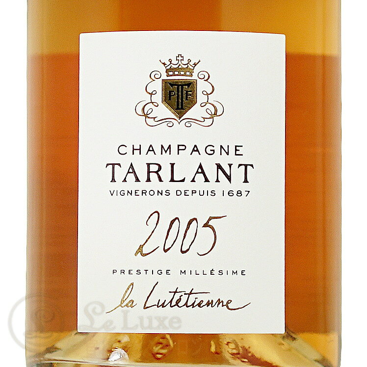 2005 ラ ルテシエン ロゼ ブリュット ナチュール タルラン シャンパーニュ 正規品 シャンパン Rose 750ml Champagne Tarlant La Lutetienne Rose Brut Nature leluxe-10013554 代官山ワインサロン Le・Luxe サンプル画像2