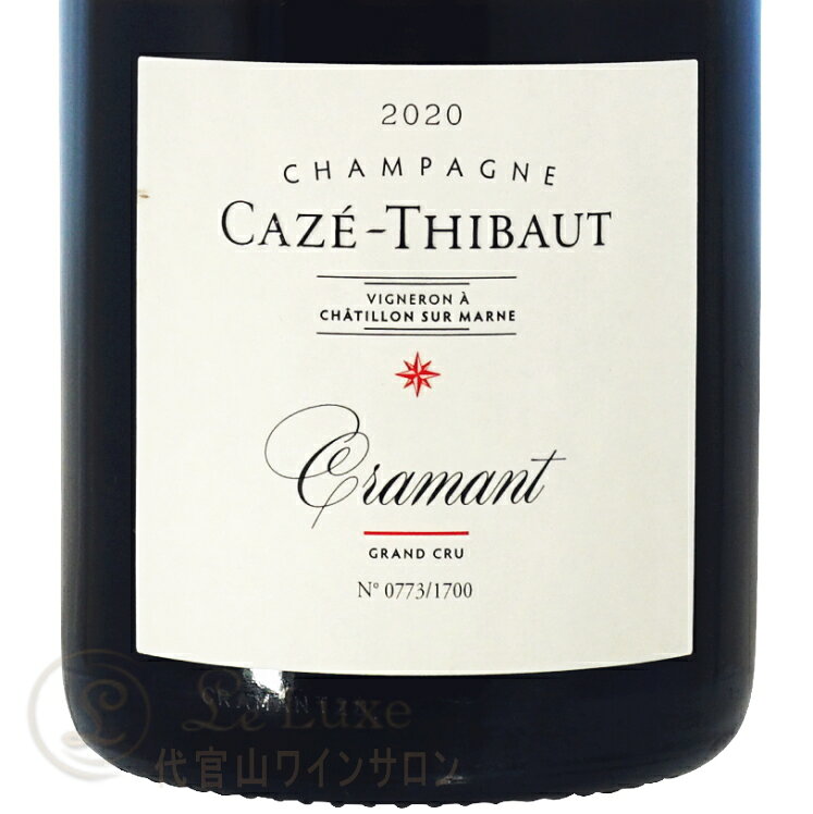2020 クラマン カゼ ティボー 正規品 シャンパン 白 750ml Caze Thibaut Cramant leluxe-10014119 代官山ワインサロン Le・Luxe サンプル画像2
