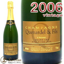 ケナルデル＆フィス ブリュット・ミレジム・グラン・クリュ[2006] シャンパン/泡/辛口/白[750ml]Quenardel & Fils Brut Millesime Grand Cru