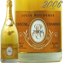 2006 マグナム クリスタル ブリュット ヴィンテージ ルイ ロデレール シャンパン 白 辛口 750ml Louis Roederer Cristal Brut vintage Magnum